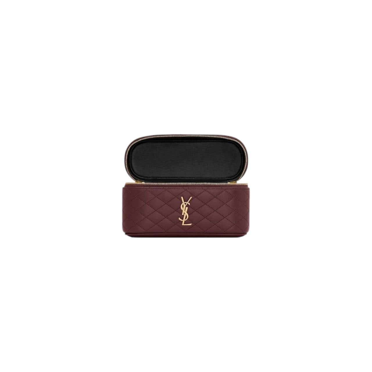 YSL Gaby Vanity Bag in pelle Bordeaux