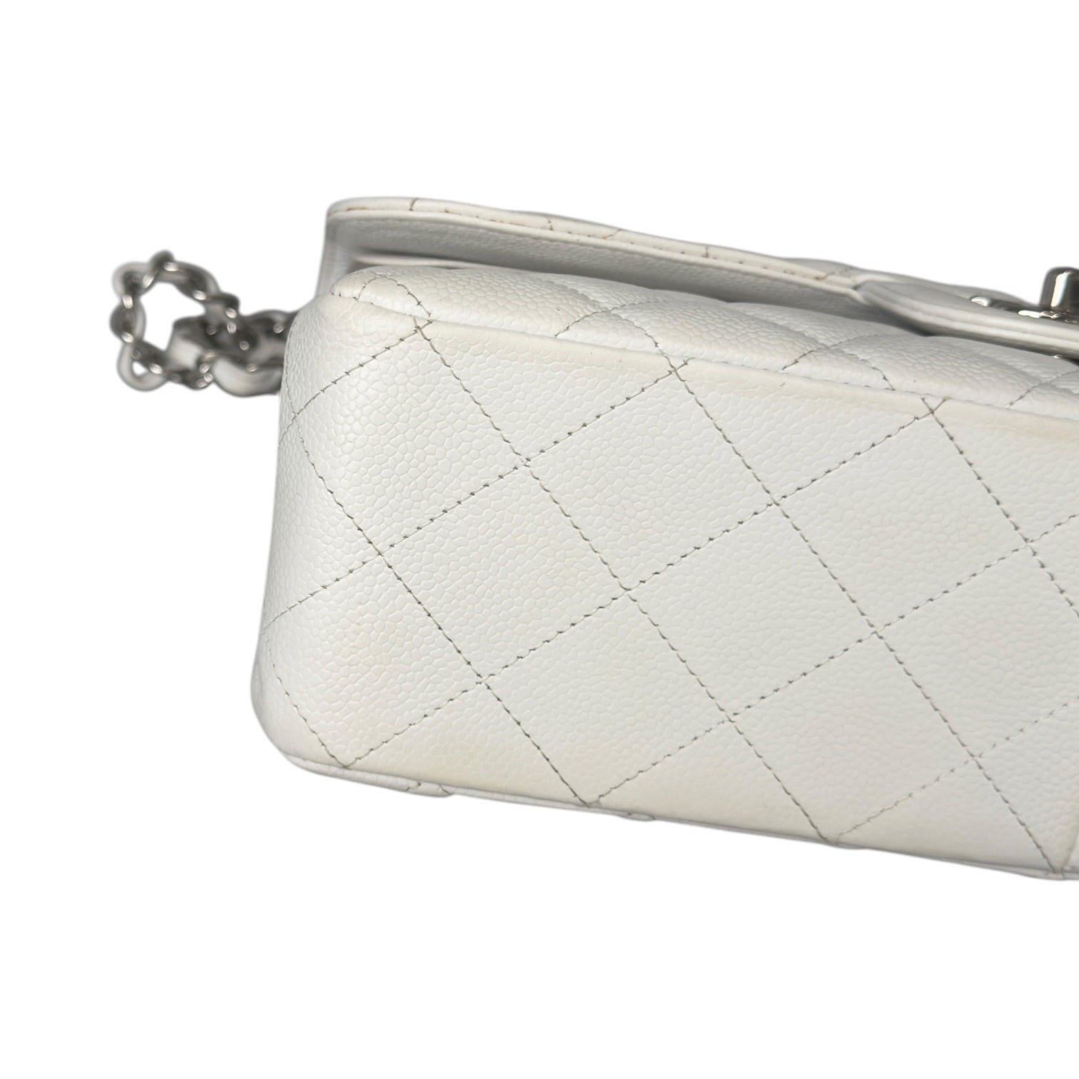 Chanel Jumbo 30 Caviar Bianca Edizione Milano