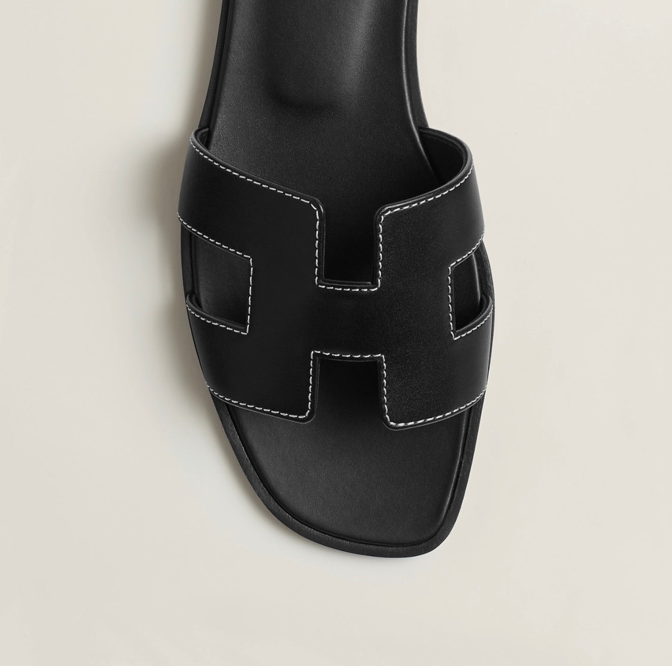 PRE ORDER HERMÈS SANDALI ORAN 38 NERE