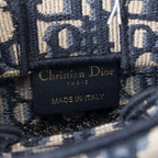 Dior Mini Book Tote Jacquard Blu