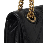 BALENCIAGA CRUSH PICCOLA IN PELLE NERA
