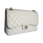 Chanel Jumbo 30 Caviar Bianca Edizione Milano