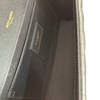 YSL Envelope Media in pelle Nera