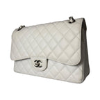 Chanel Jumbo 30 Caviar Bianca Edizione Milano