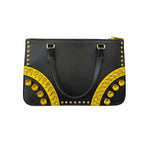 Prada Mini Tote Nera in Saffiano e Gemme