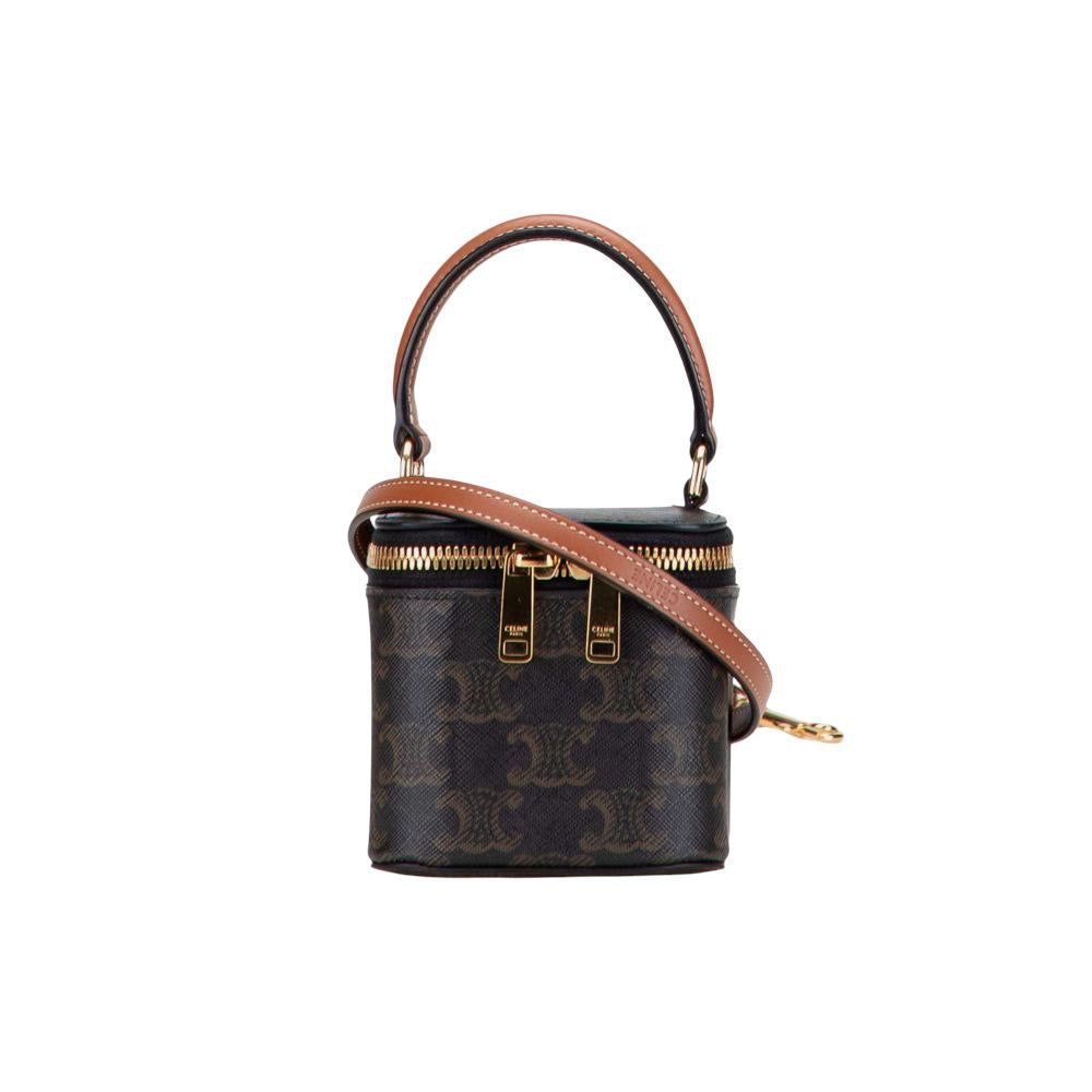 Celine Vanity Triomphe Mini Marrone