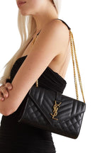 YSL Envelope Small in Pelle Nera