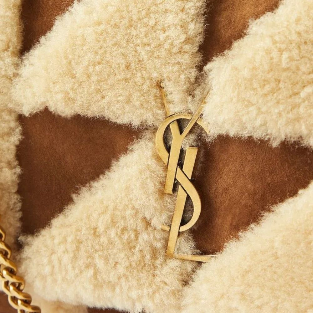 YSL Jamie Medium in Suede and Shearling