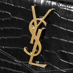 YSL Pochette Uptown Coccodrillo Nera